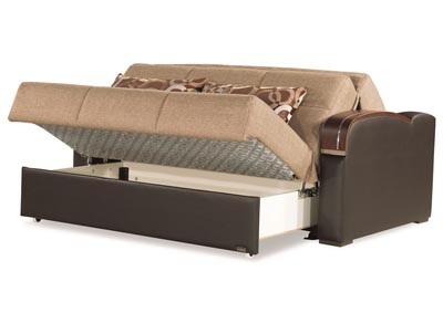 Sleep Plus Brown Polyester Love Seat Sleeper,Ottomanson (Previously Casamode)